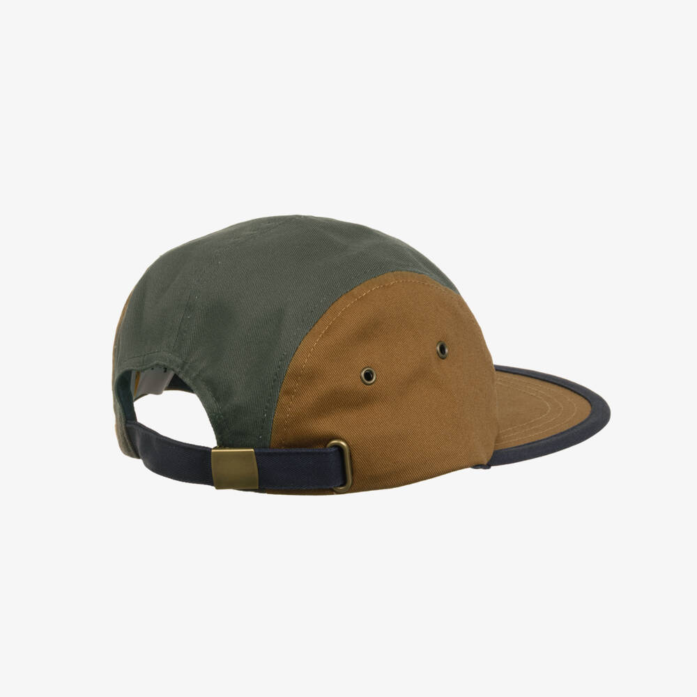 Timberland-Boys Colourblock Cotton Twill Cap with Embroidered Logo | Childrensalon