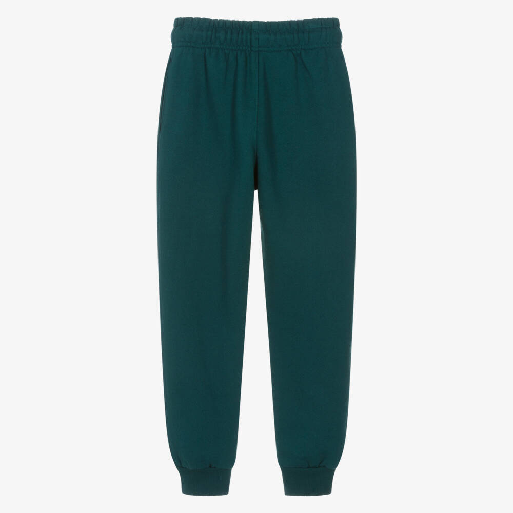 Timberland-Boys Green Cotton Cuffed Joggers | Childrensalon