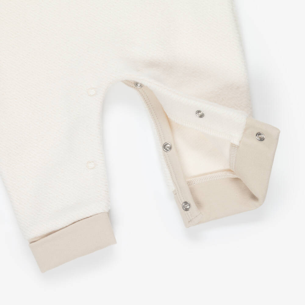 Timberland-Boys Ivory & Beige Teddy Bear Babysuit Gift Set | Childrensalon