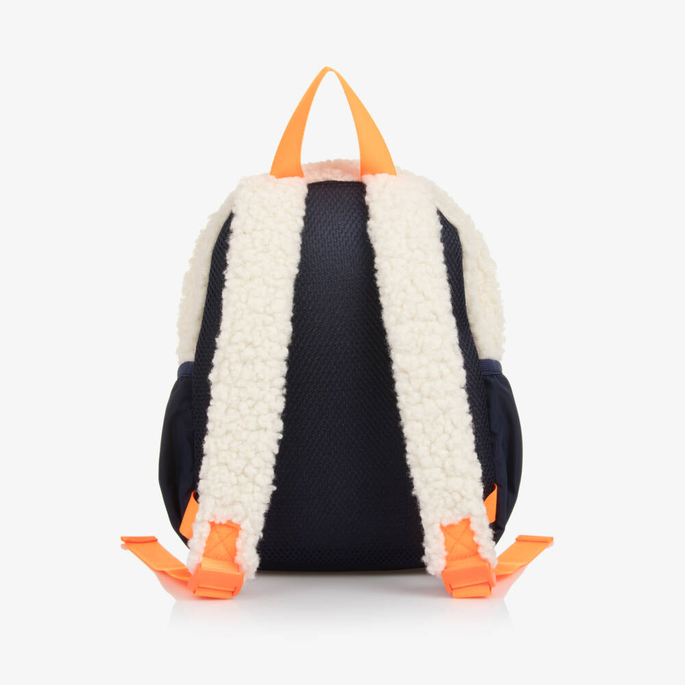 Timberland-Рюкзак кремово-синий из шерпы флиса для мальчиков (27см) | Childrensalon