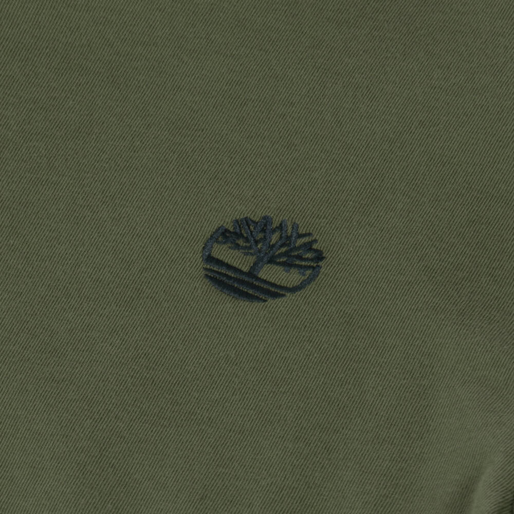 Timberland-Boys Long Sleeve T-Shirt in Moss Green | Childrensalon