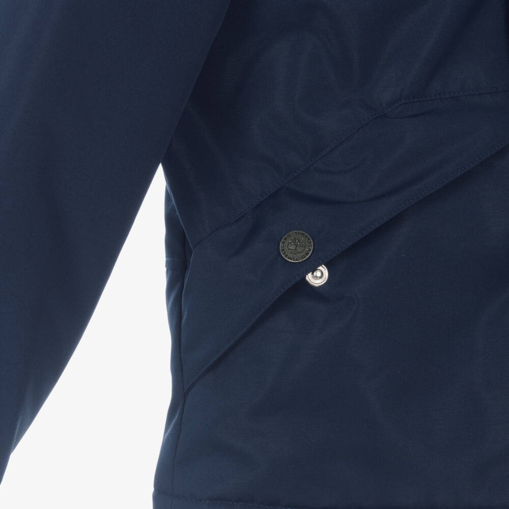 Timberland-Boys Navy Blue Water Repellent Padded Jacket | Childrensalon