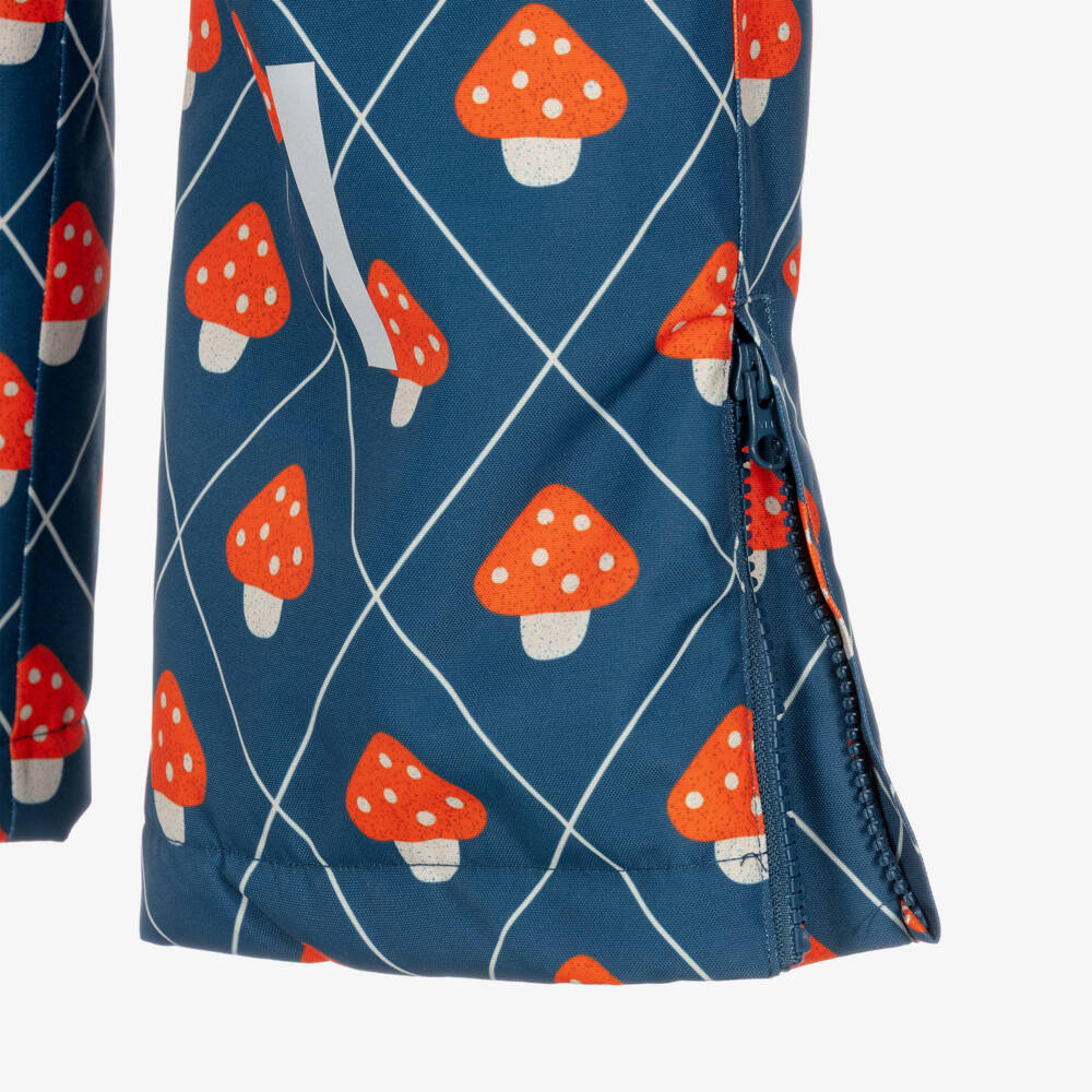Tinycottons-Girls Blue Mushroom Print Ski Pants | Childrensalon