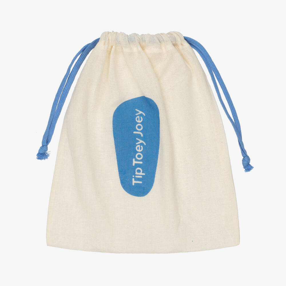 Tip Toey Joey-Кроссовки черные кожаные на липучке | Childrensalon