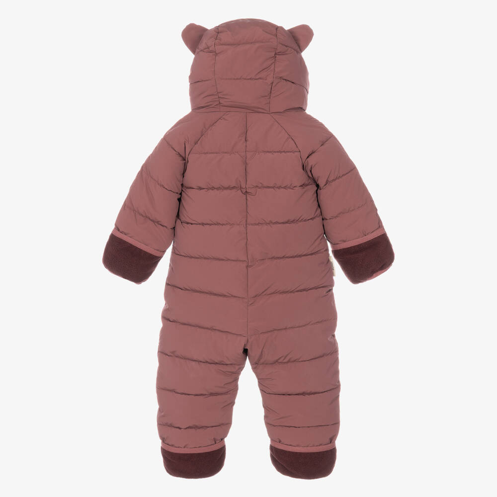 Töastie-Baby Girls Berry Pink Cloud Snowsuit | Childrensalon