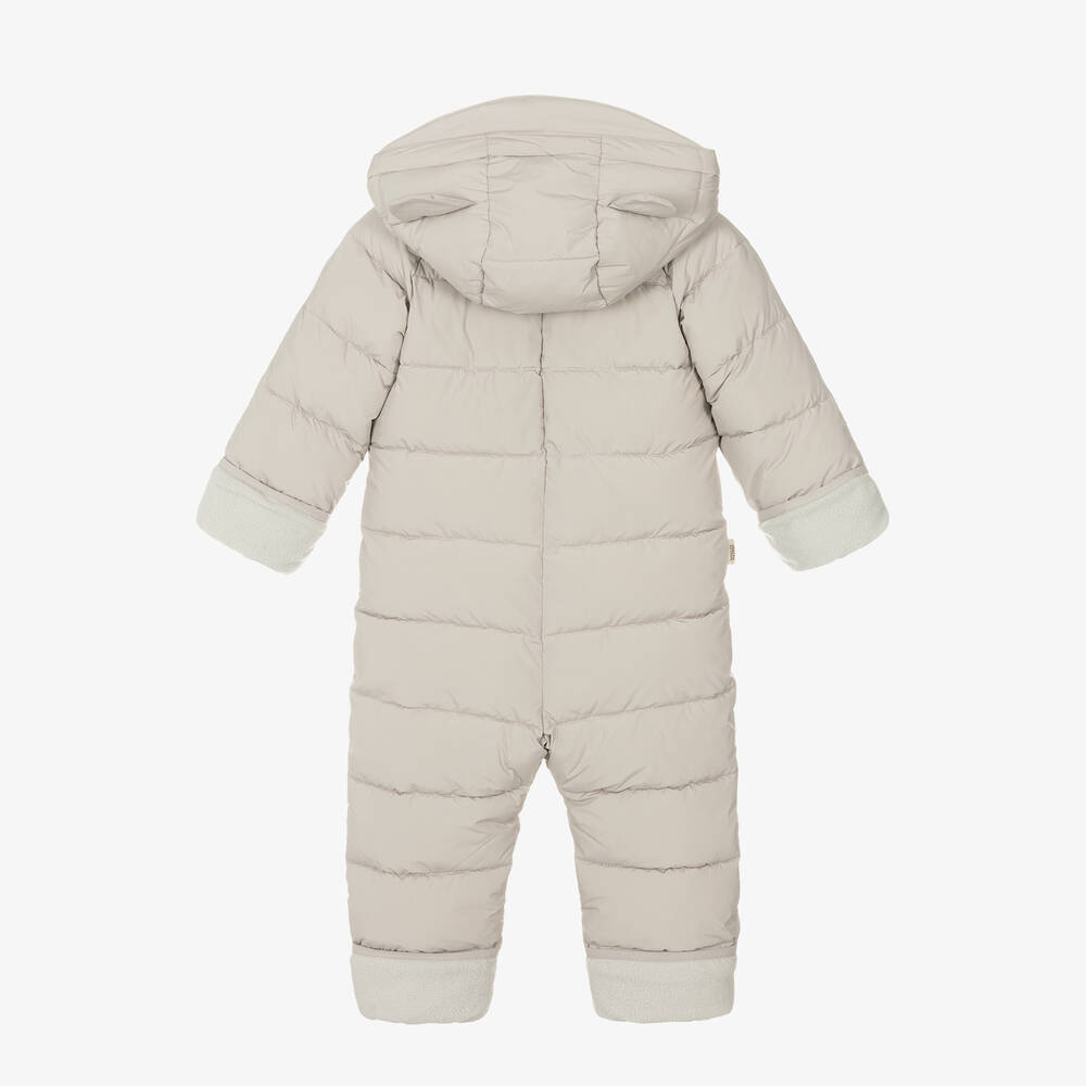 Töastie-Beige Padded Snowsuit | Childrensalon