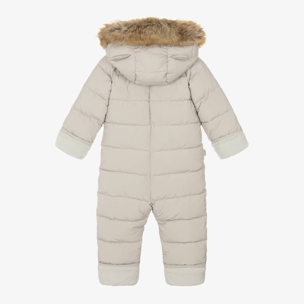 Töastie-Beige Padded Snowsuit | Childrensalon