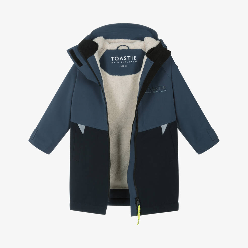 Töastie-Dark Blue Weatherproof Changing Coat | Childrensalon