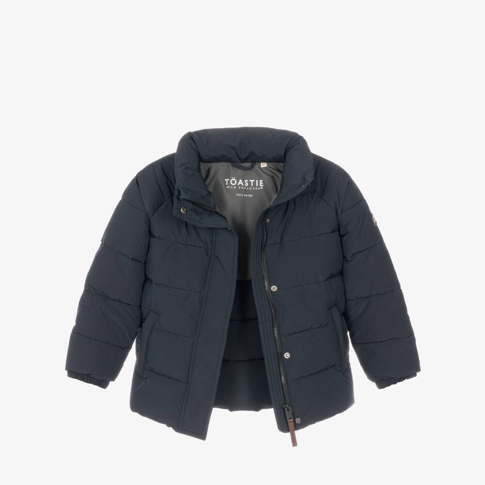 Töastie-Dark Navy Blue Lunar Puffer Jacket | Childrensalon