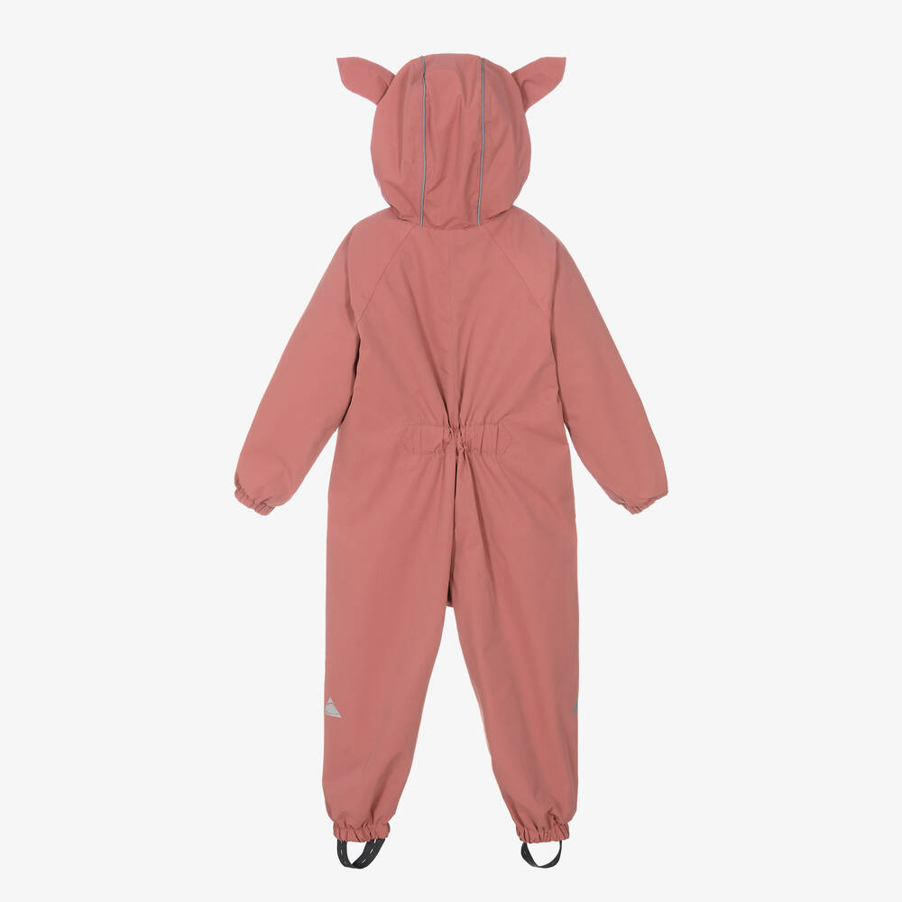 Töastie-بدلة واقية من المطر مقاومة للماء لون زهري للبنات | Childrensalon