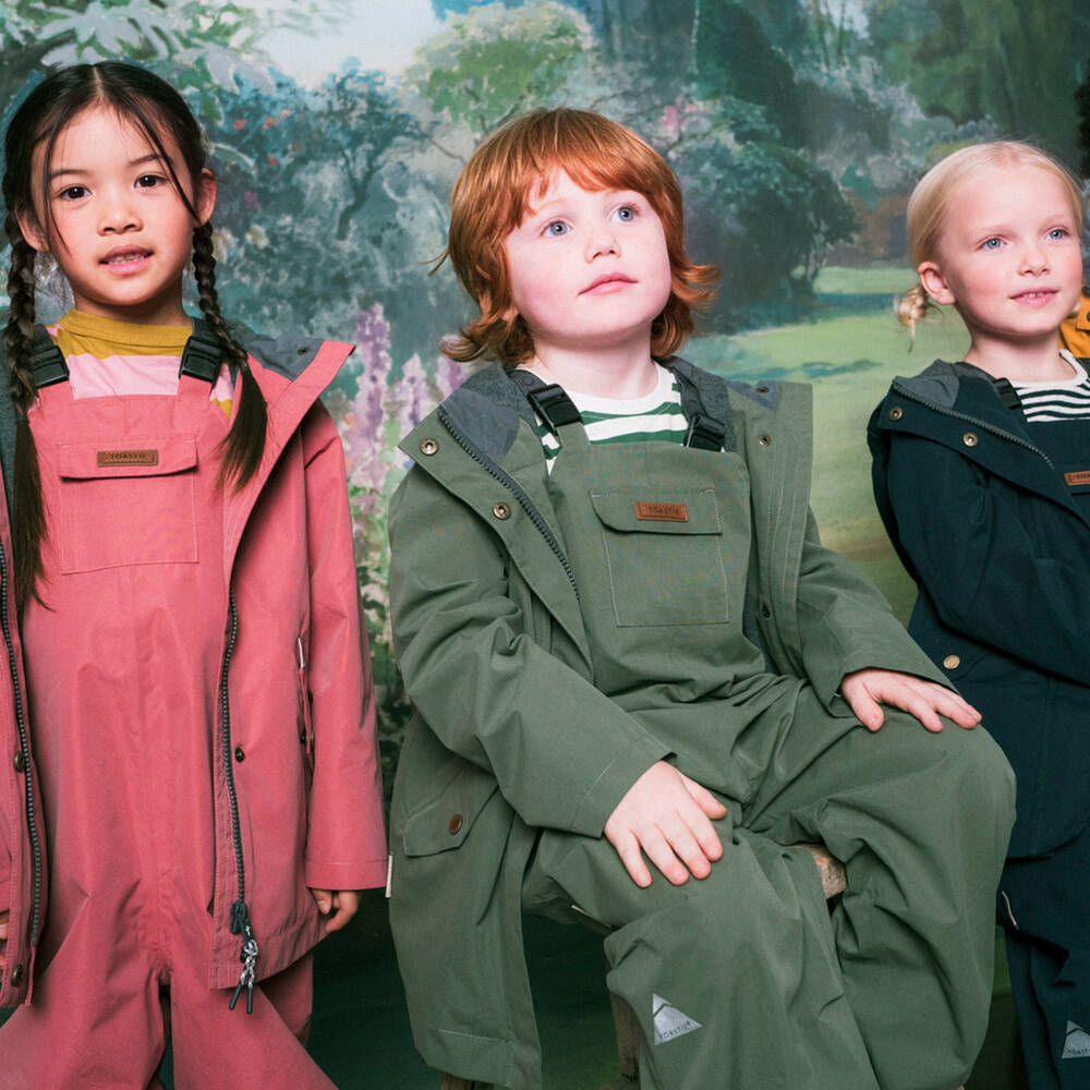 Töastie-Green Waterproof Rain Jacket | Childrensalon