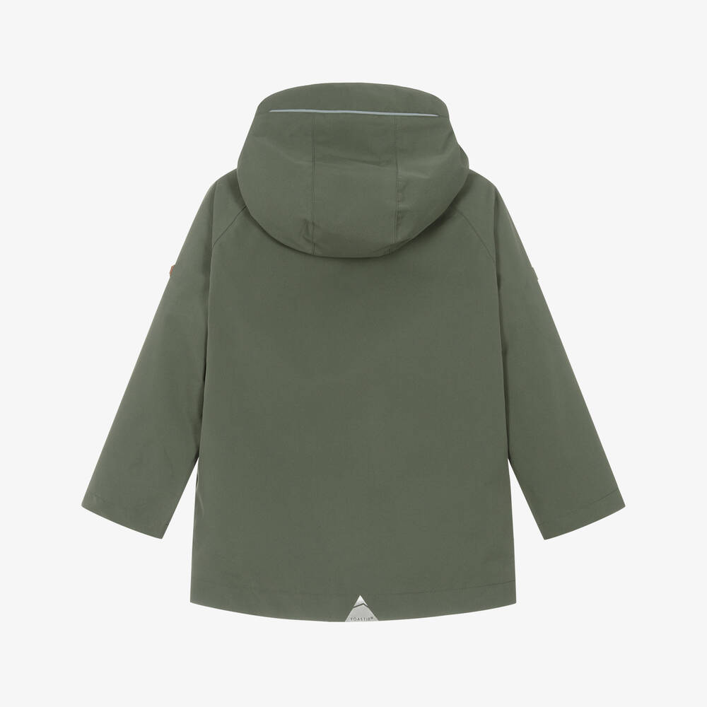 Töastie-Green Waterproof Rain Jacket | Childrensalon