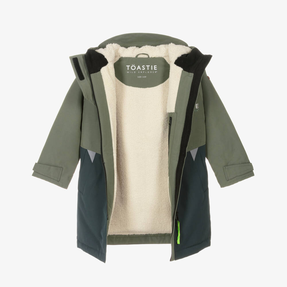 Töastie-Green Weatherproof Changing Coat | Childrensalon