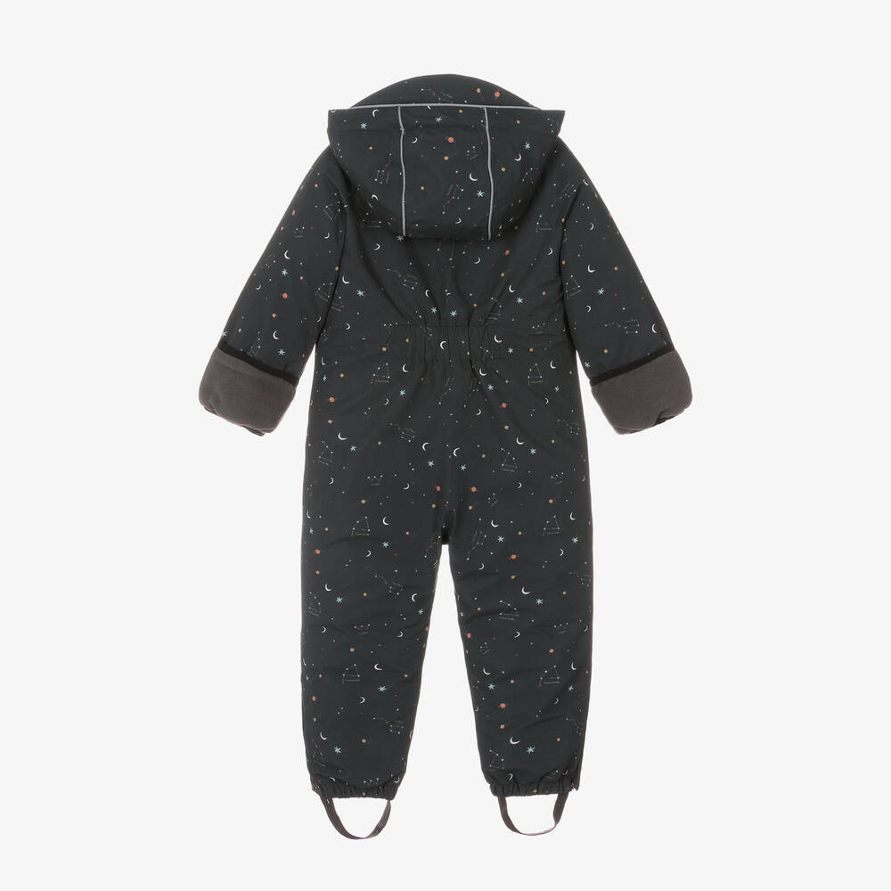 Töastie-Navy Blue Star Padded Snowsuit | Childrensalon
