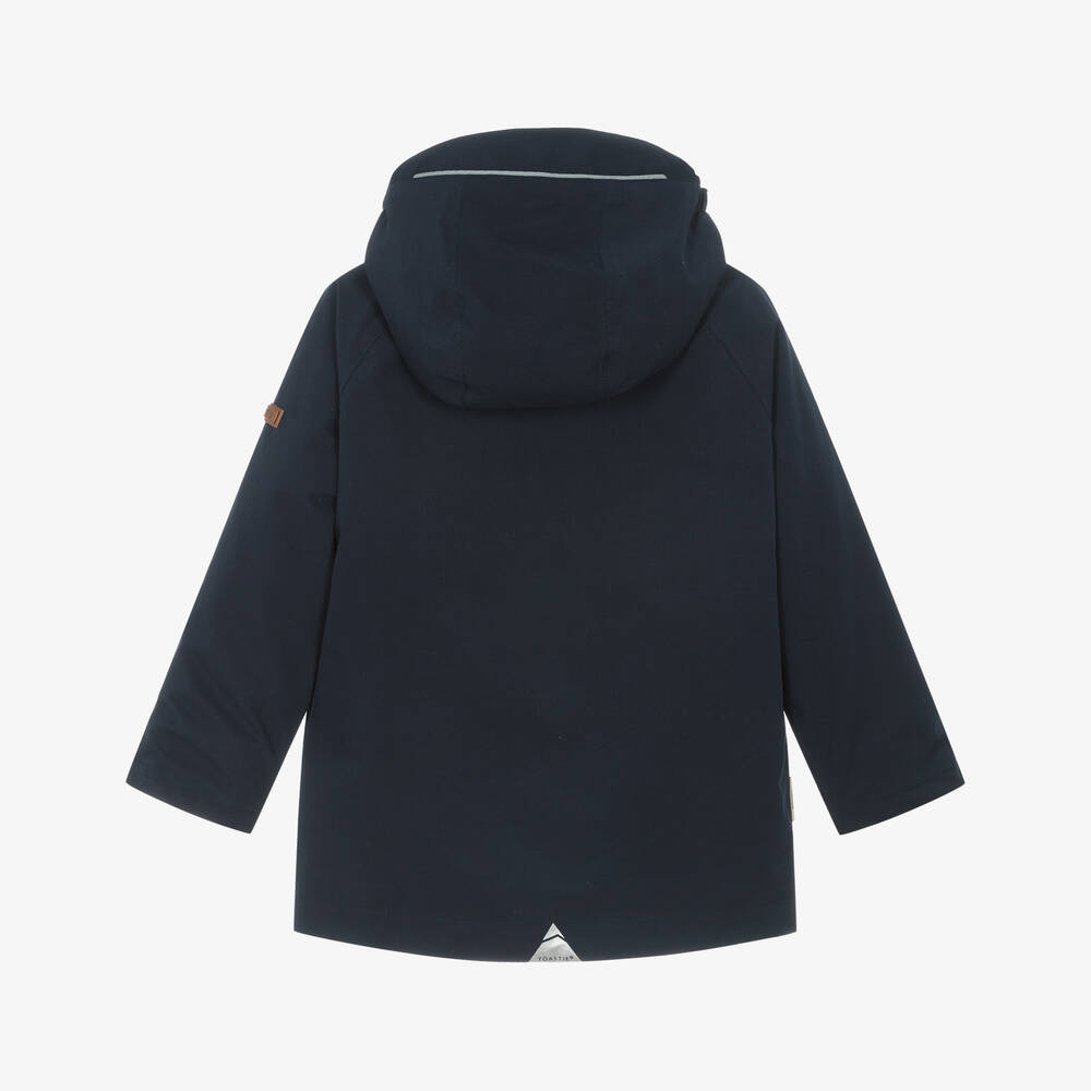 Töastie-Navy Blue Waterproof Rain Jacket | Childrensalon