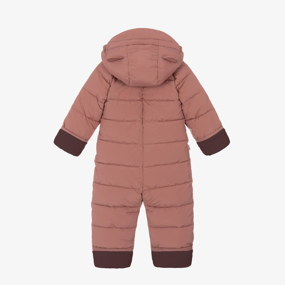 Töastie-أفرول ثلج مبطن لون زهري غامق | Childrensalon