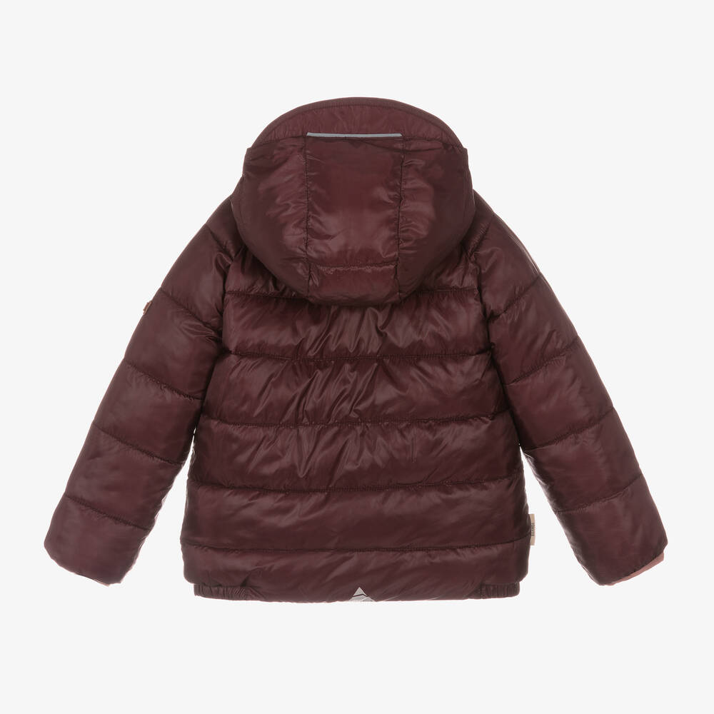 Töastie-Pink & Red Reversible Puffer Jacket | Childrensalon