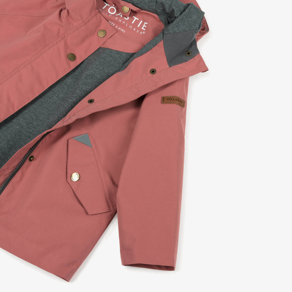 Töastie-Pink Waterproof Rain Jacket | Childrensalon
