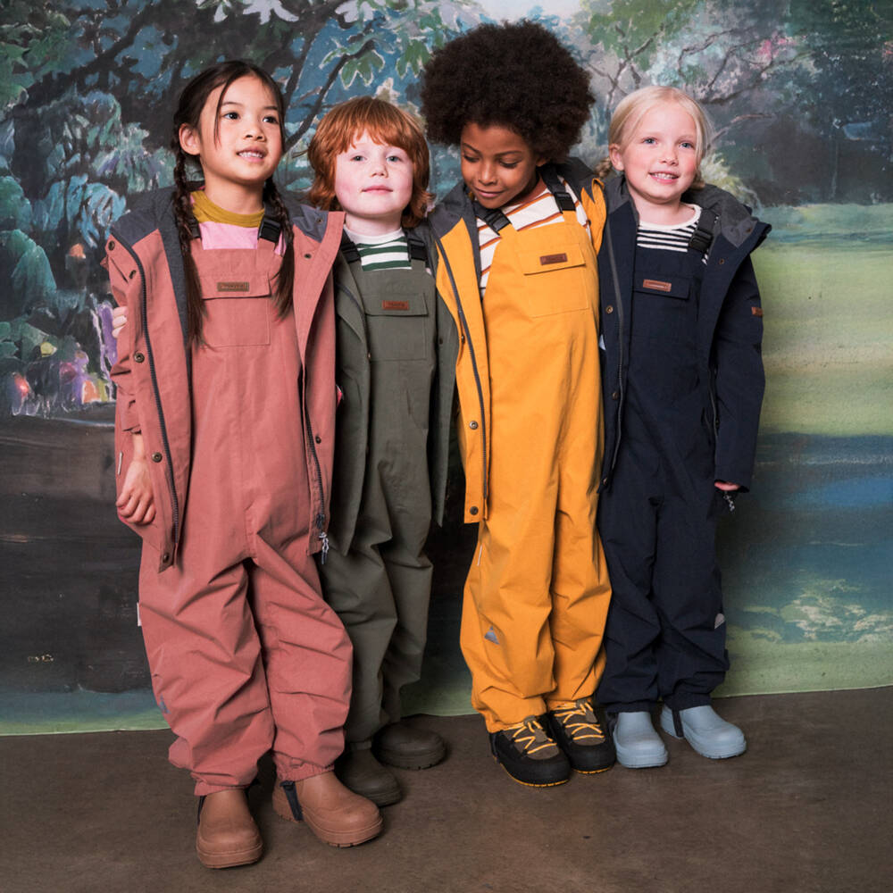 Töastie-Pink Waterproof Rain Trousers  | Childrensalon