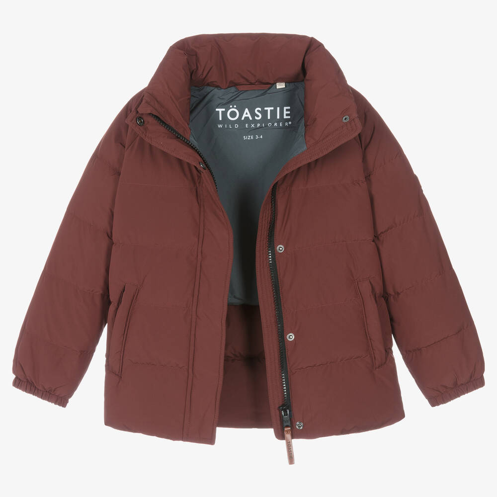 Töastie-Red Down Padded Puffer Coat | Childrensalon