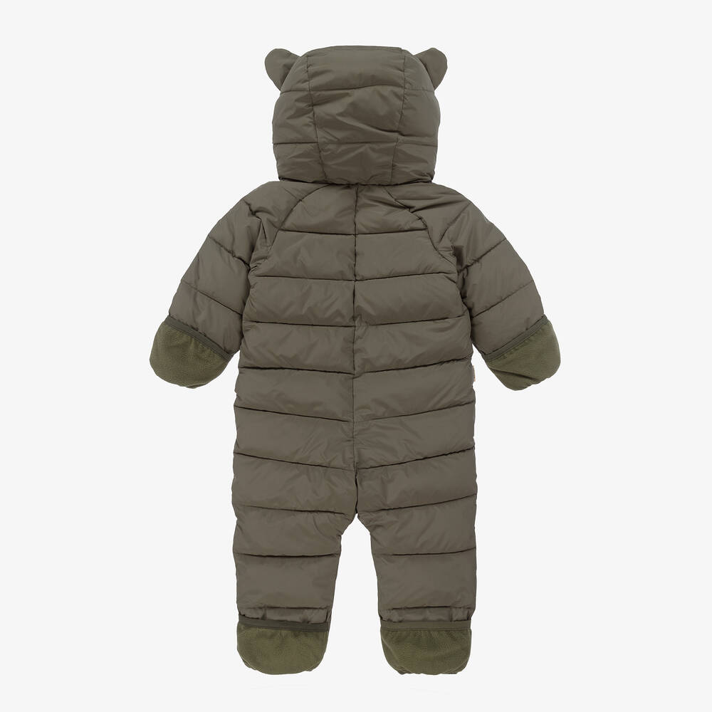 Töastie-Sage Green Padded Snowsuit | Childrensalon