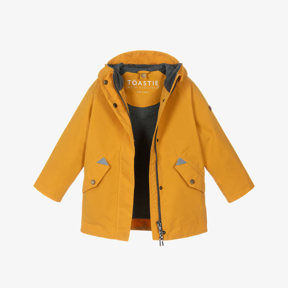 Töastie-Yellow Waterproof Rain Jacket | Childrensalon