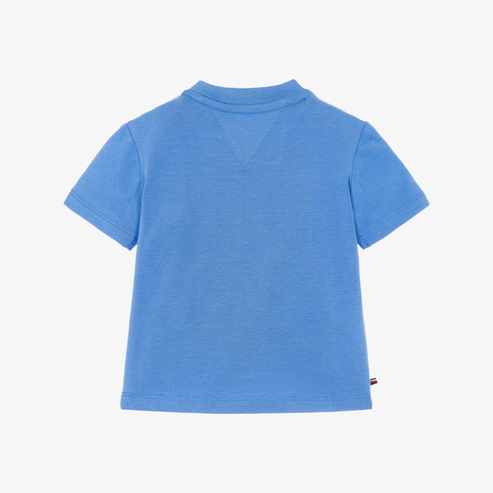 Tommy Hilfiger-Baby Boys Cobalt Blue Sailing Boat T-Shirt | Childrensalon