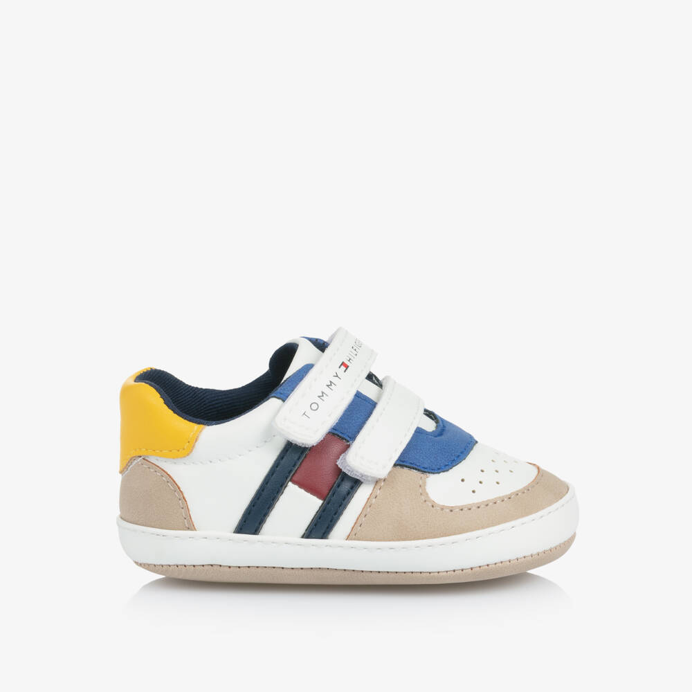 Tommy Hilfiger-Baby Boys Colourblock Pre-Walker Trainers | Childrensalon