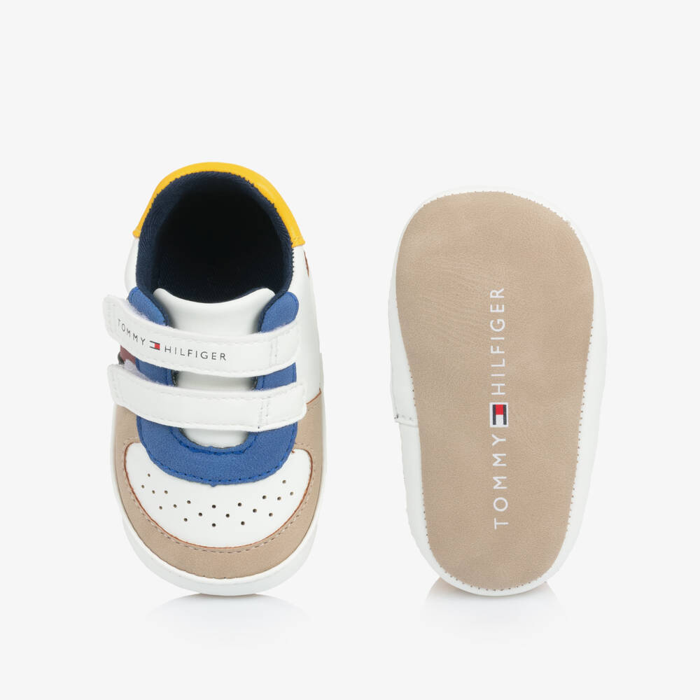 Tommy Hilfiger-Baby Boys Colourblock Pre-Walker Trainers | Childrensalon