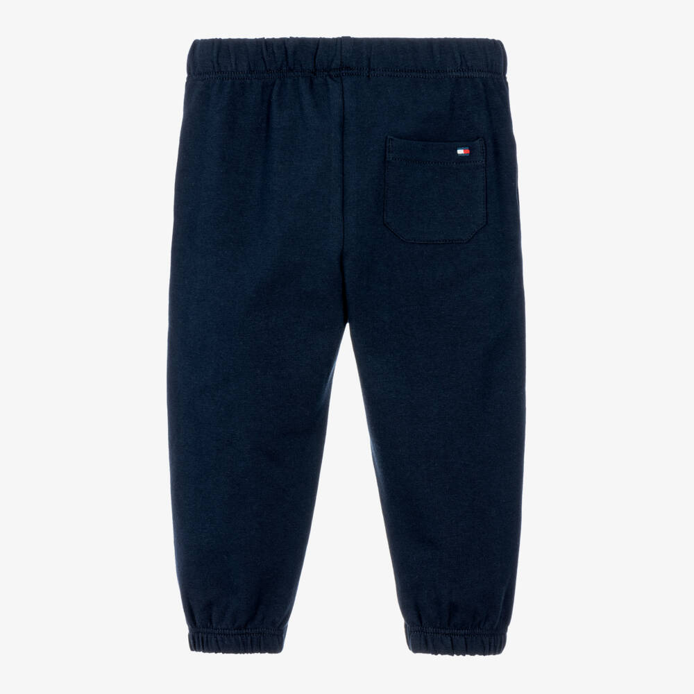 Tommy Hilfiger-Baby Boys Cuffed Joggers in Navy Blue | Childrensalon
