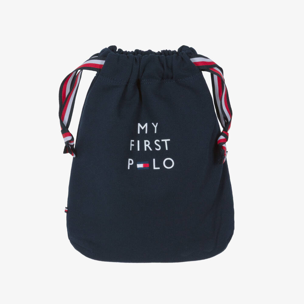 Tommy Hilfiger-Baby Boys Navy Blue Polo-Style Bodysuit Gift Set | Childrensalon