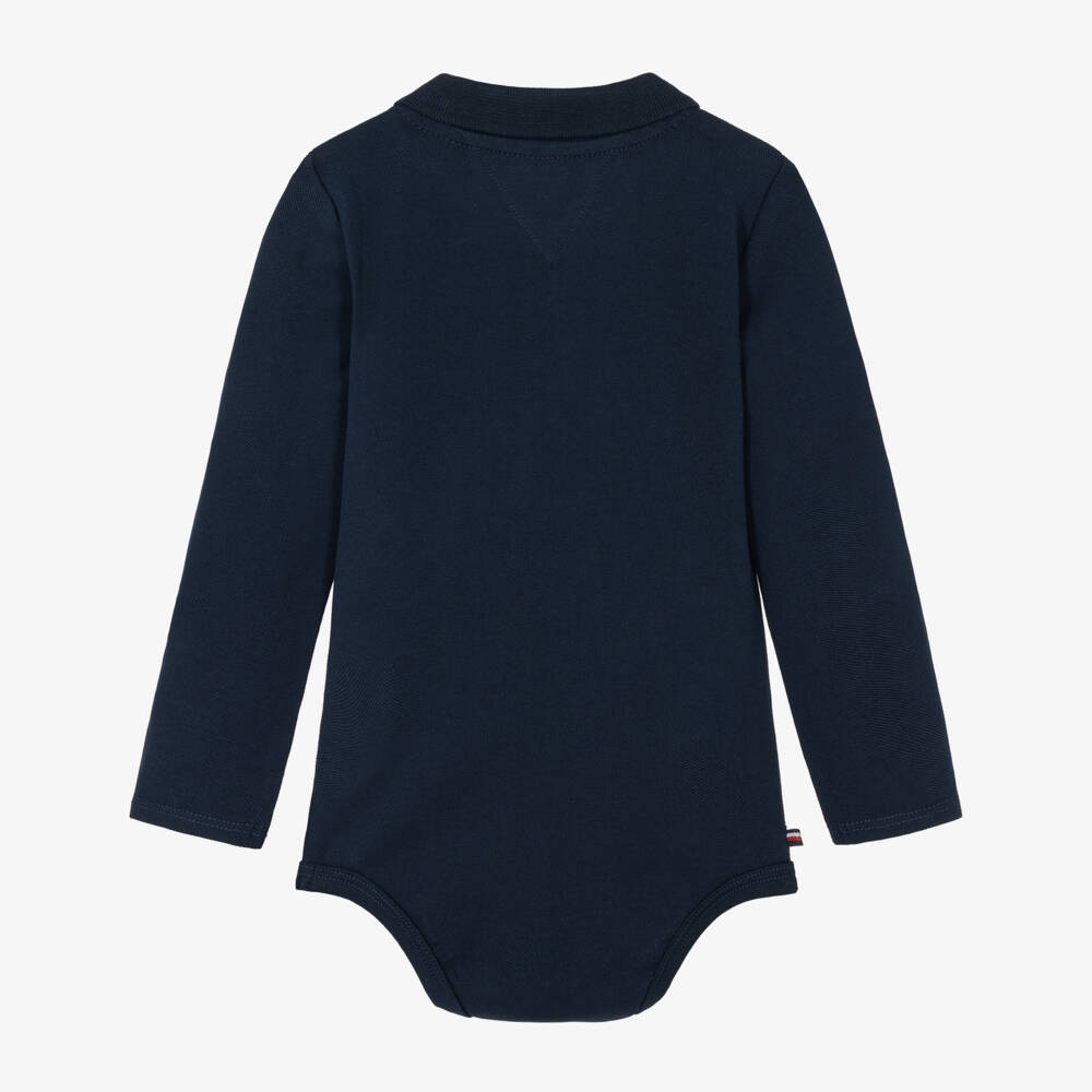Tommy Hilfiger-Baby Boys Navy Blue Polo-Style Bodysuit Gift Set | Childrensalon