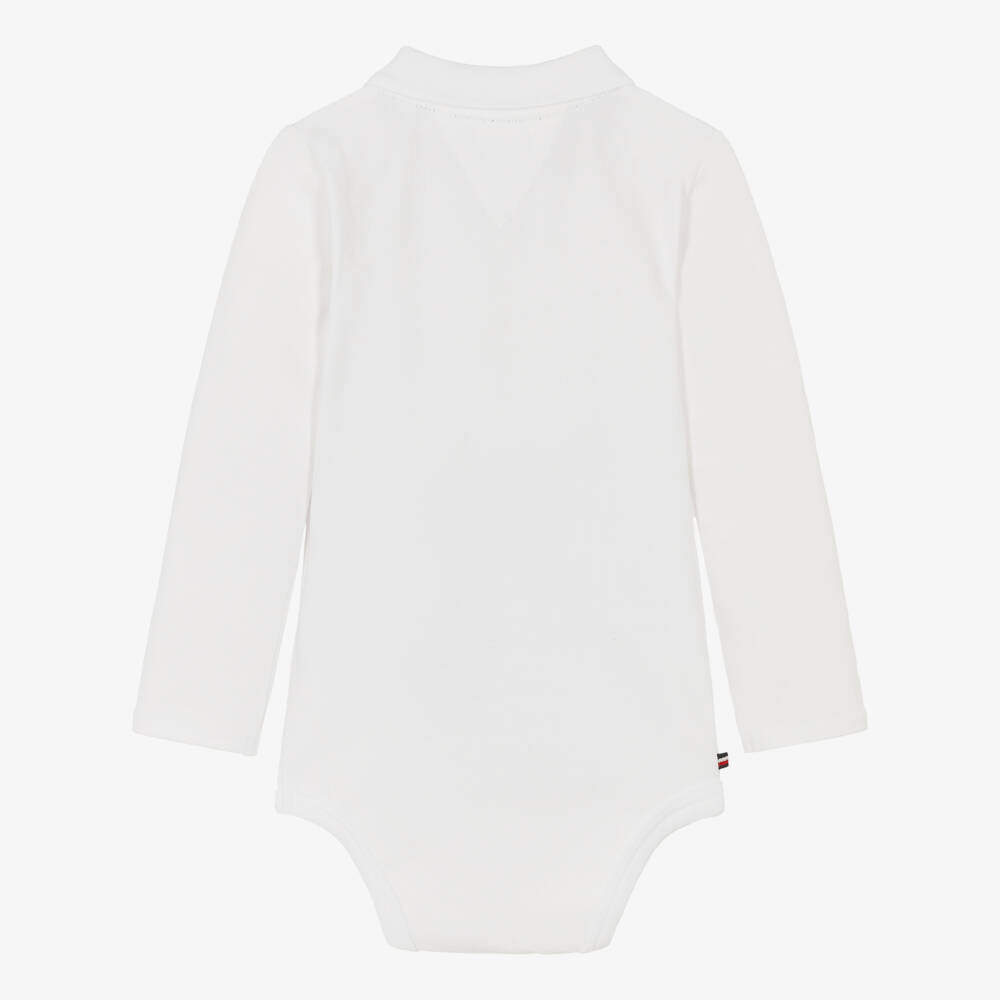 Tommy Hilfiger-Baby Boys White Polo-Style Bodysuit Gift Set | Childrensalon