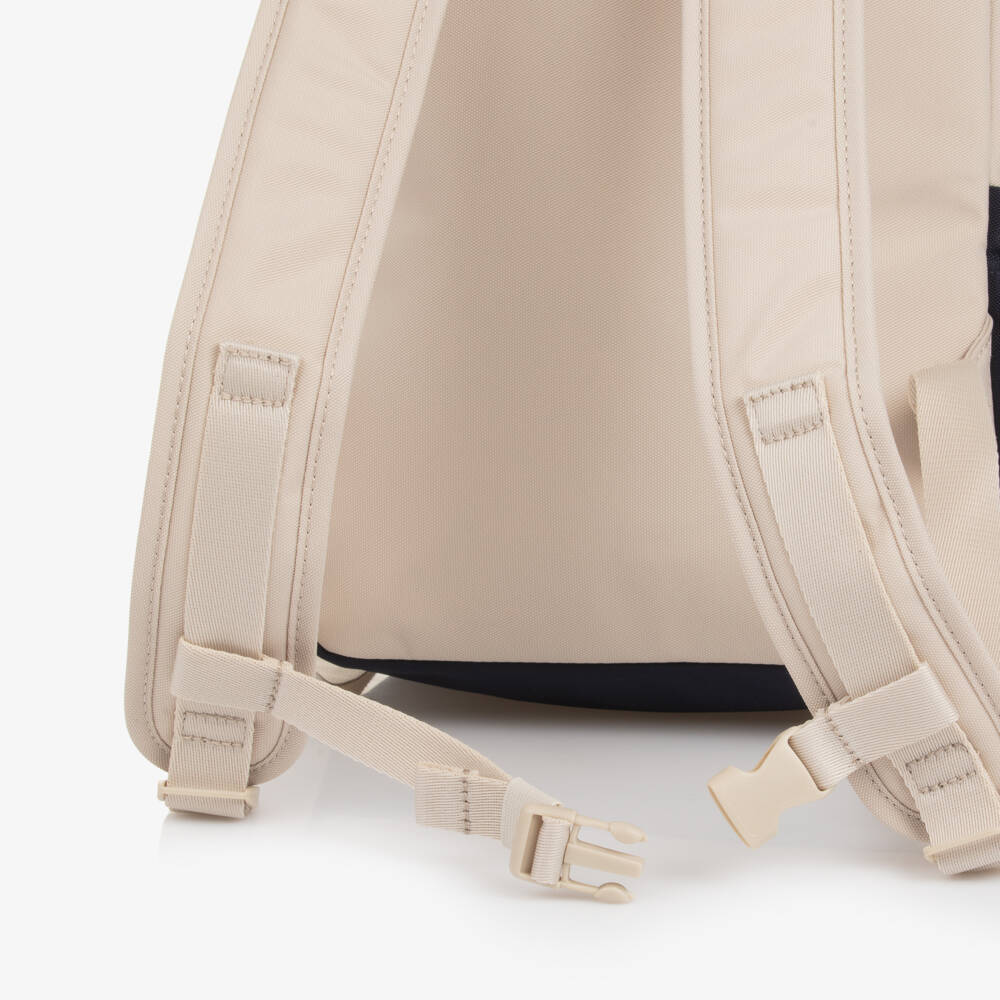 Tommy Hilfiger-Beige & Blue Colourblock Backpack (38cm) | Childrensalon