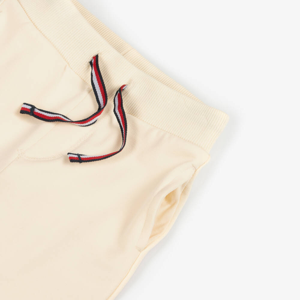 Tommy Hilfiger-Beige Cotton Baby Tracksuit | Childrensalon