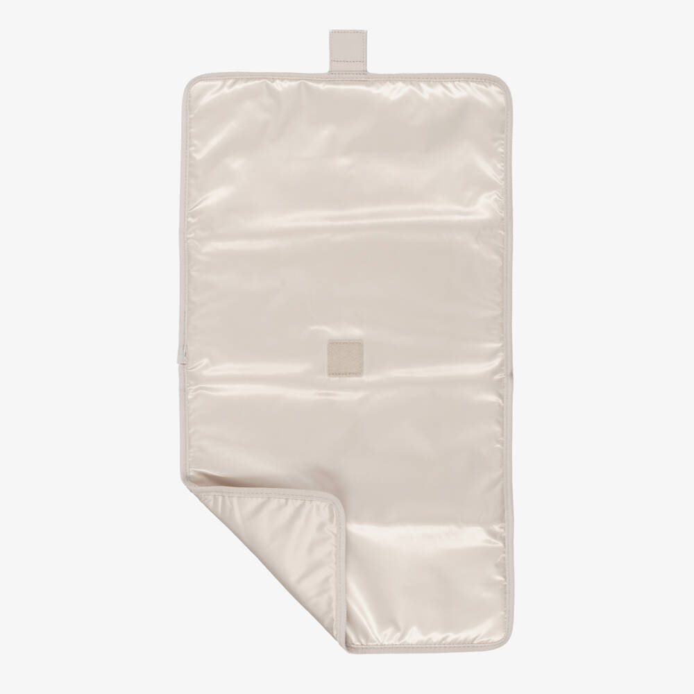 Tommy Hilfiger-Beige TH Monogram Canvas Changing Bag (39cm) | Childrensalon