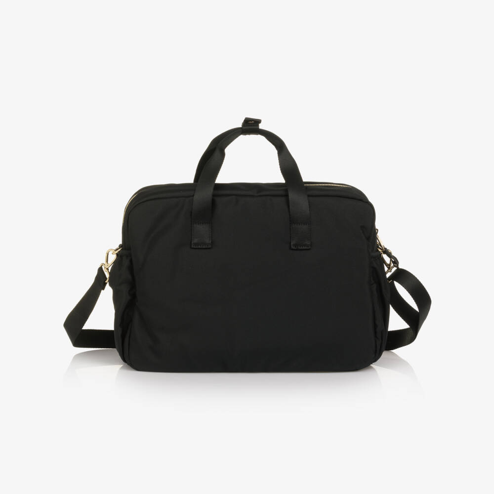 Tommy Hilfiger-Пеленальная сумка черная с монограммой TH (44см) | Childrensalon