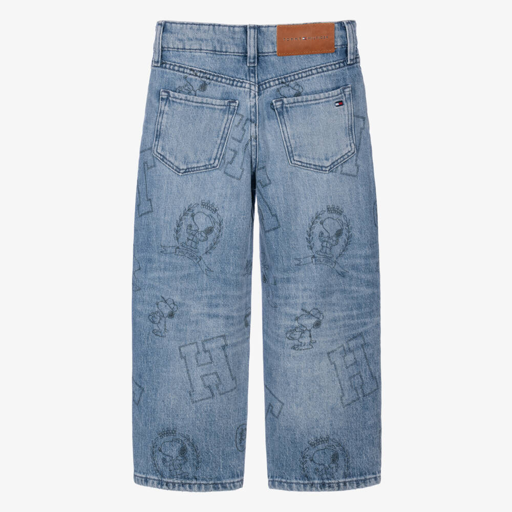 Tommy Hilfiger-Blue Baggy Fit Peanuts Jeans | Childrensalon