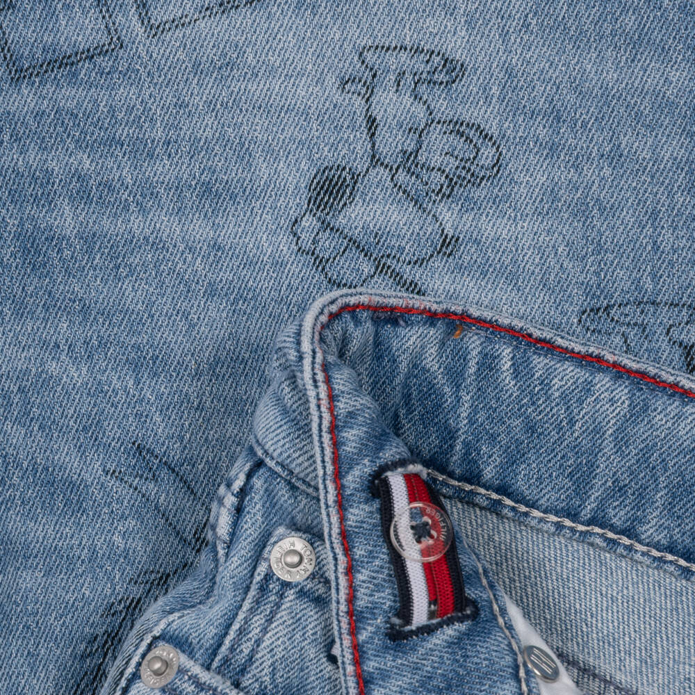 Tommy Hilfiger-Blue Baggy Fit Peanuts Jeans | Childrensalon