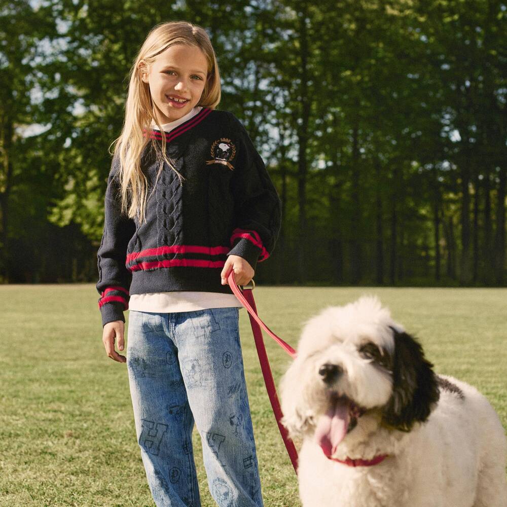 Tommy Hilfiger-Blue Baggy Fit Peanuts Jeans | Childrensalon