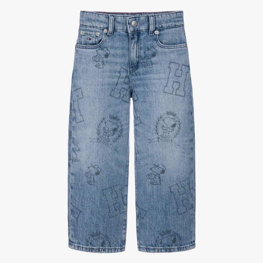Tommy Hilfiger-Blue Baggy Fit Peanuts Jeans | Childrensalon