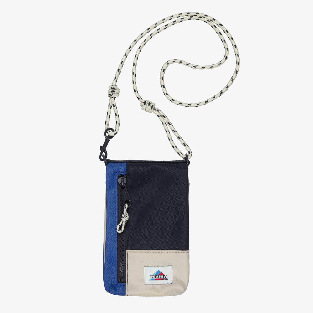 Tommy Hilfiger-Blue Colorblock Crossbody Phone Pouch | Childrensalon