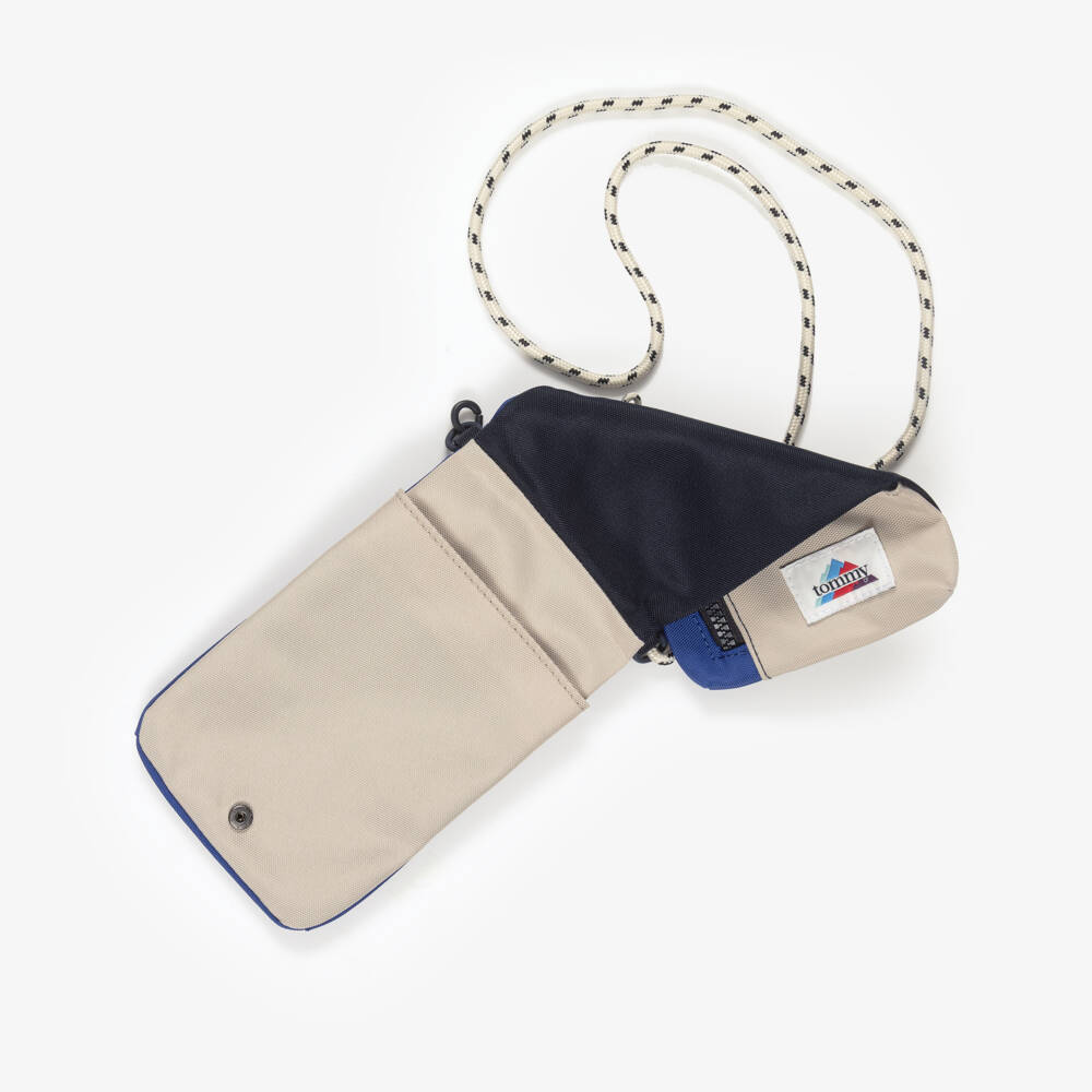 Tommy Hilfiger-Blue Colorblock Crossbody Phone Pouch | Childrensalon