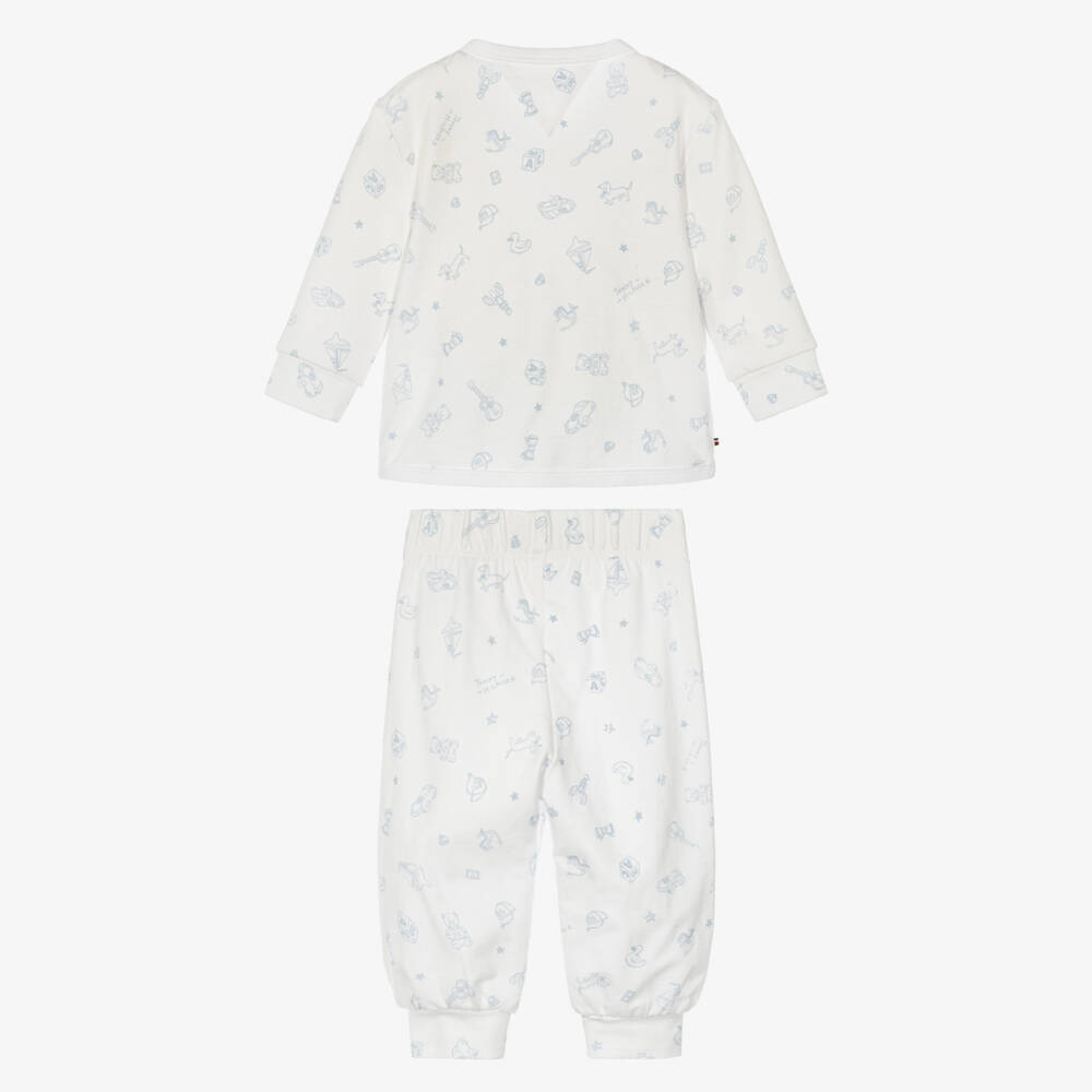 Tommy Hilfiger-Blue & White Newborn Baby Boy Gift Set | Childrensalon
