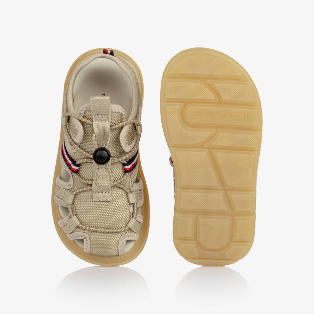 Tommy Hilfiger-صندل كانفاس لون بيج للأولاد | Childrensalon