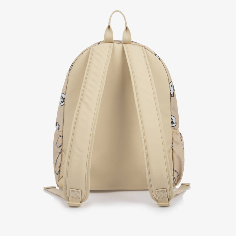 Tommy Hilfiger-Boys Beige Peanuts Graphic Backpack (39cm) | Childrensalon