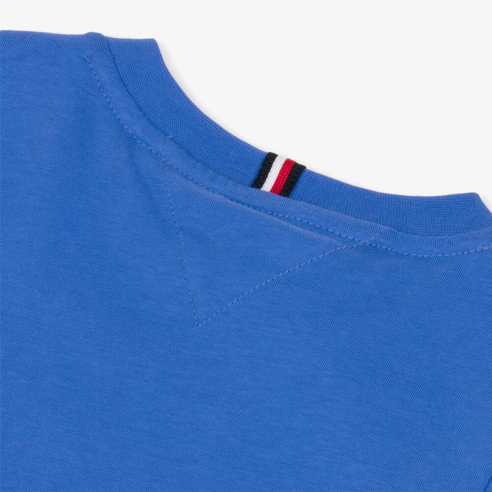 Tommy Hilfiger-Boys Blue & Grey Cotton Jersey Shorts Set | Childrensalon
