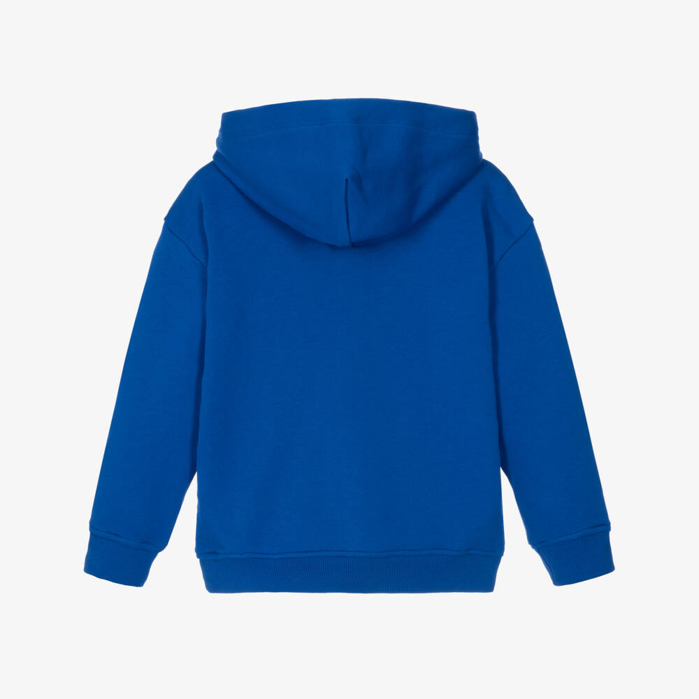 Tommy Hilfiger-Boys Cobalt Blue Cotton Hoodie | Childrensalon