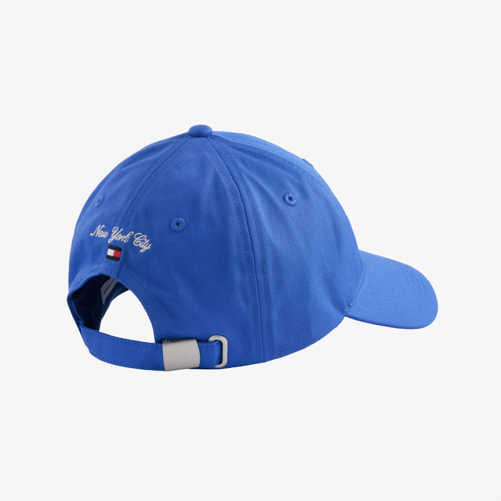 Tommy Hilfiger-Boys Cobalt Blue Cotton Twill Baseball Cap | Childrensalon
