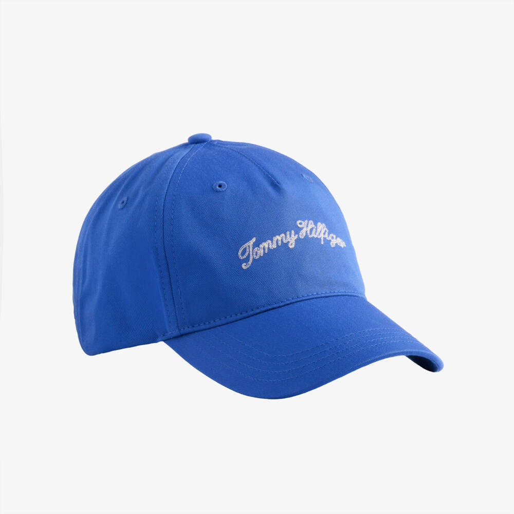 Tommy Hilfiger-Boys Cobalt Blue Cotton Twill Baseball Cap | Childrensalon